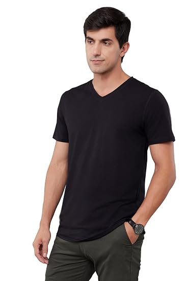 Men’s Elegant Bamboo Performance V-Neck T-Shirt